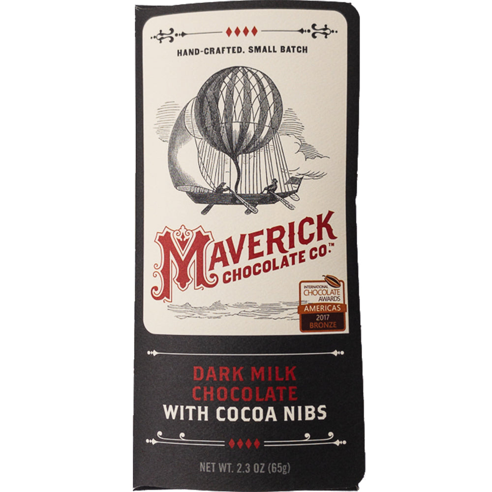 60% Dark Milk Chocolate with Cocoa Nibs